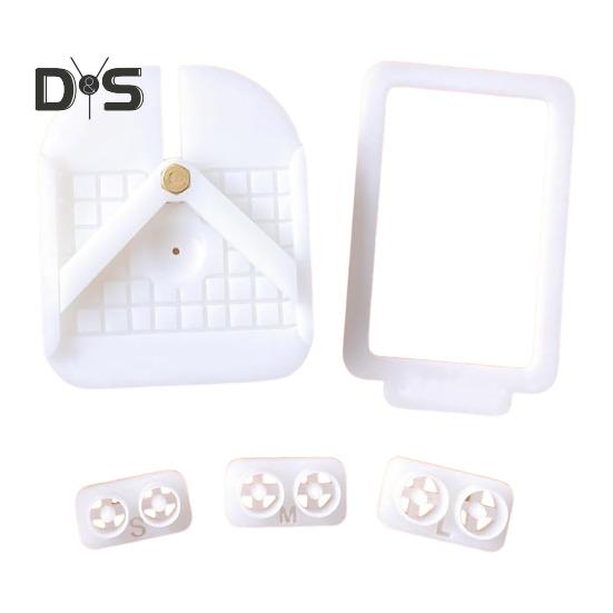 

1/2 комплекта инструментов для вставки штифтов, 3 размера, резак, V-образная позиционирующая доска, инструменты для установки штифтов для сережек из полимерной глины 1 Set