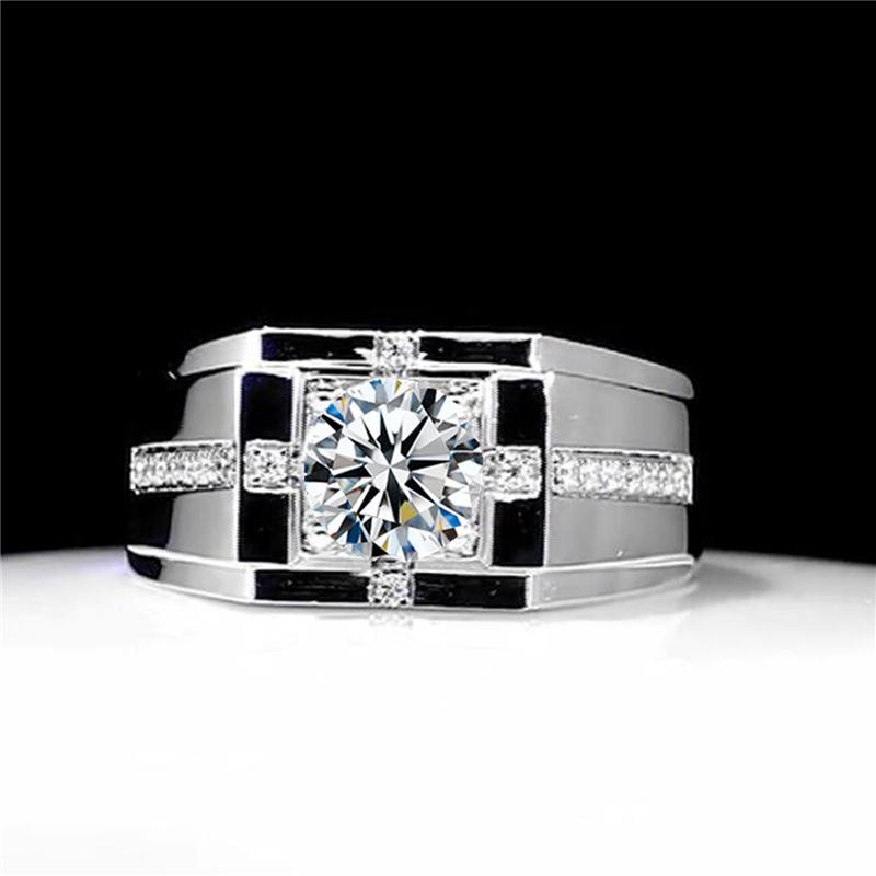 Silver Ring 5A Zircon For Men Women Wedding Fine Jewelry Accessories Party Gift Fashions