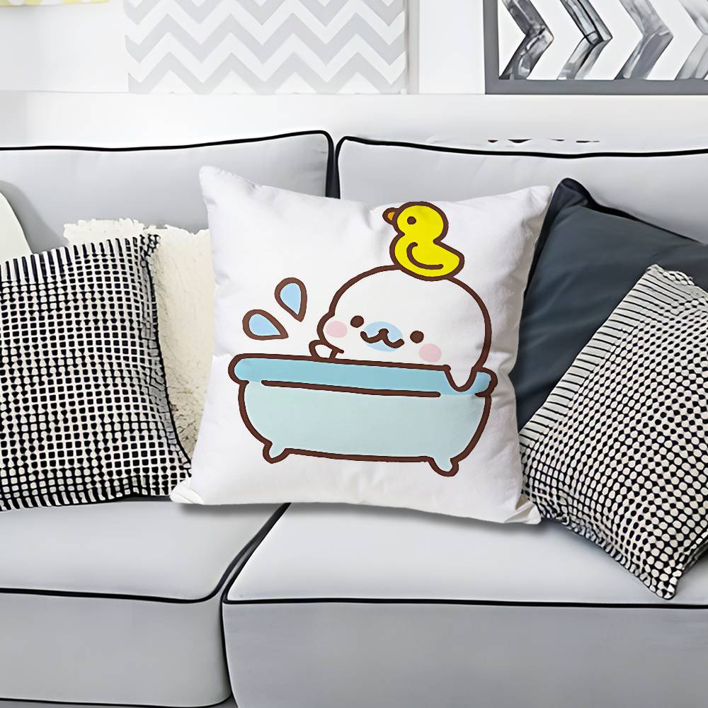 Cute MMamegoma Seal Various Sizes Square Pillow Case For Car Home Bedchamber Decor Custom Valentine gift
