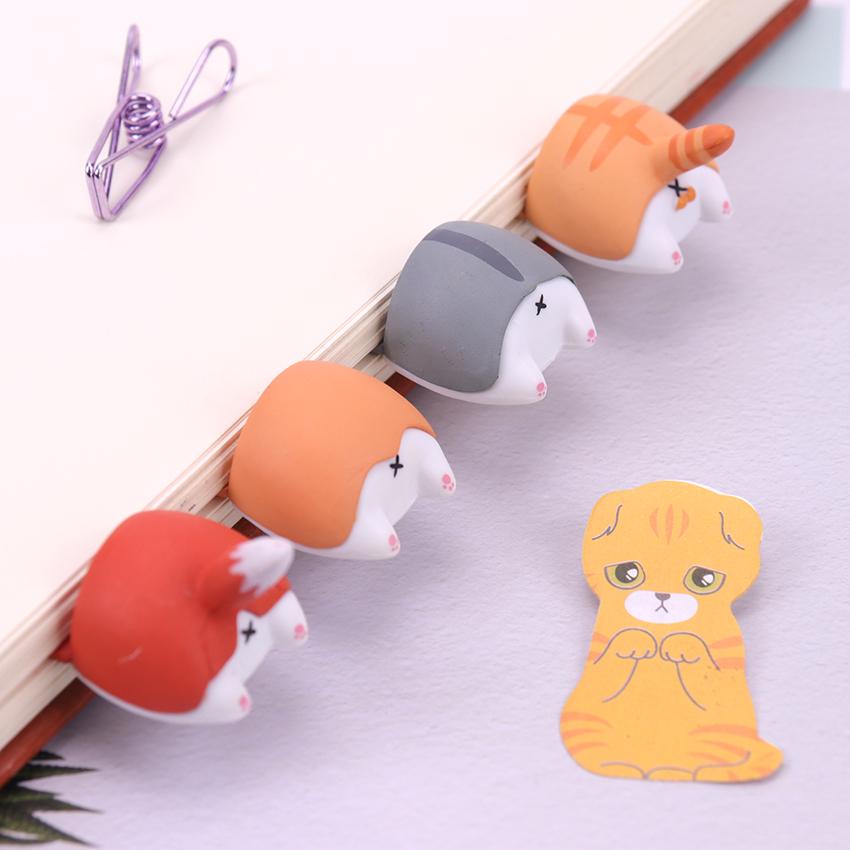 PVC Niedlich Kawaii Hund Katze Hamster Fuchs Hintern Lesezeichen für Buchmarkierungen Kreative Artikel Lieblich Koreanische Schreibwaren Geschenk