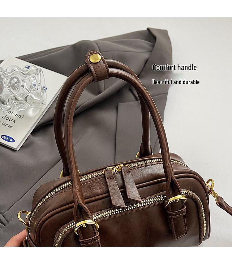 Women's 2024 Retro Handheld Crossbody Bowling Bag: Versatile & Stylish Design