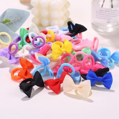 Cute Bow Elastic Non-slip Hair Ties | Suitable for All Occasions: Festive Photography, Fun Soft Hair Accessories