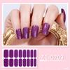 Gels Nail Strips Selff-Adhesive Gels Nail Stickers Solid Color Nail Art Stickers Nails Polish Wraps Nail Stickers