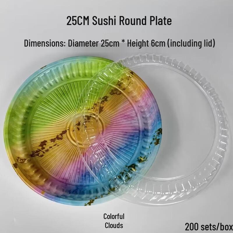 Miao Jia Yi Japanese Disposable Round Sushi Boxes