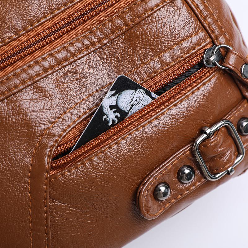 Women's Retro Bag Large Capacity Shoulder Bag Commuter Crossbody Bag