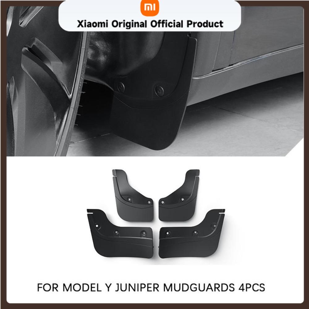 Xiaomi For Tesla Model Y Juniper Mud Flaps Front Rear Wheel TPE Mud Flaps No Drilling All Weather Anti Snow Anti Sand Guard Protector