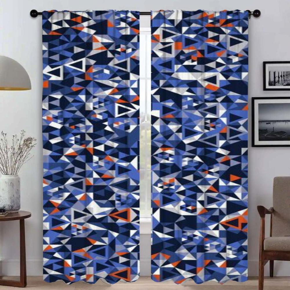 Modern Living Room Curtains for Camera Painted Design Window Curtain for Room 2 Panel Shades Home Interior Curtains Partition