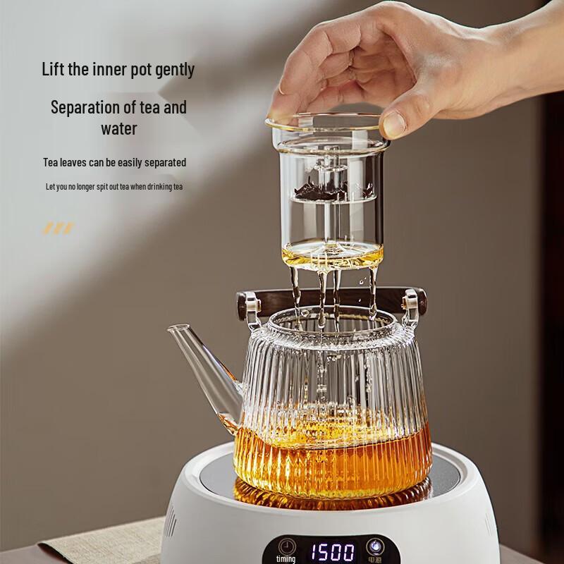 YIHUTEA Glass Teapot with Handle