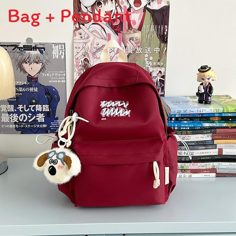 Sweet Candy Color Backpack For High School Girls With Nylon Material And Large Capacity