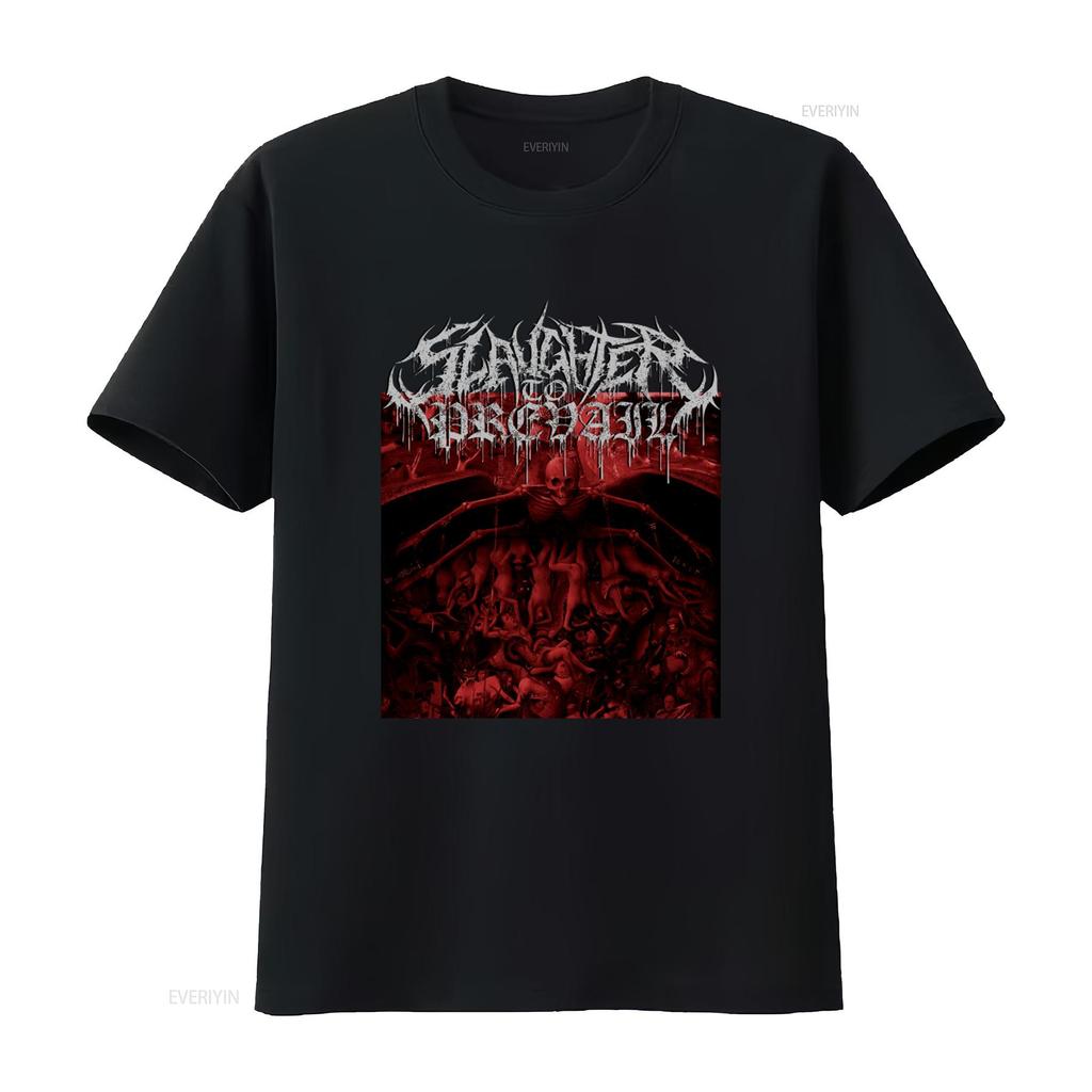 Slaughter to Prevail Heavy Metal Band Inspired T shirt Kostolom Skeleton for Rock Fans vintage Washed designer clothes Stylish