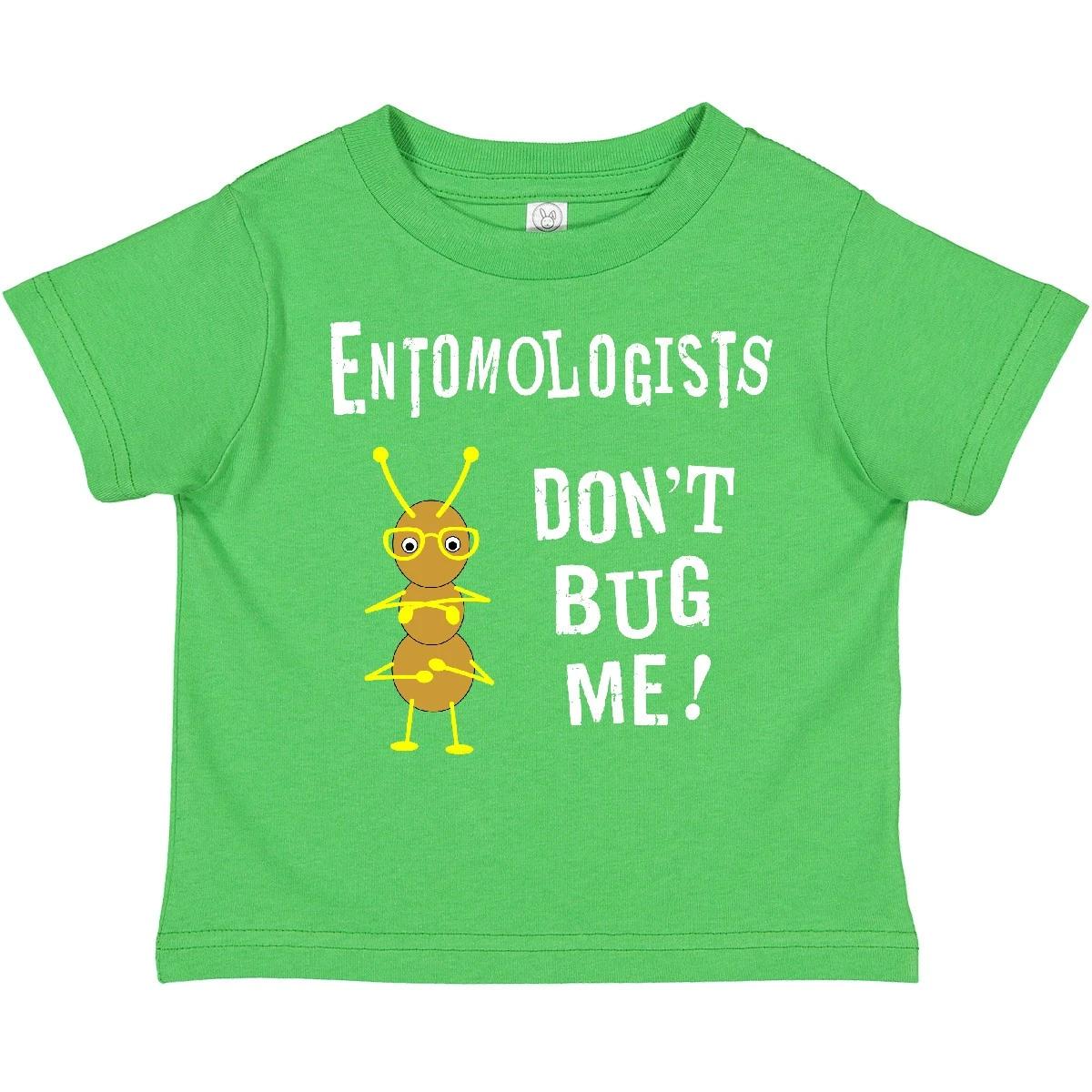 

Inktastic Entomologists Bug White Text Toddler kids boys T-Shirt Entomology Insects Humor 120