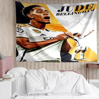 Tapestry Jude Bellingham pro ložnici Estetické tapiserie do třídy Nástěnná dekorace do obývacího pokoje Koleje Kancelář, Ideální kreativní dárek