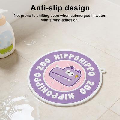 Tampa de Ralo de Chão com Padrão de Animal de Desenho Animado Design Selado Anti-Odor Tampa de Ralo de Chão à Prova d'Água Acessórios para Esgoto