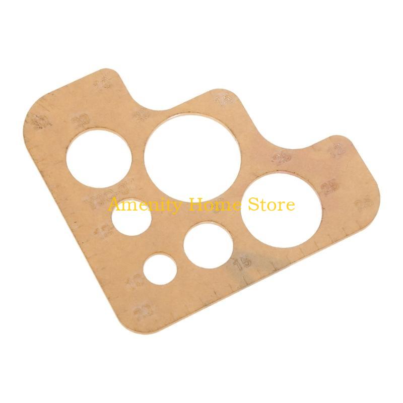 F26C Clear Acrylic Circle Template, Stitching Corner Templates Leather Positioning