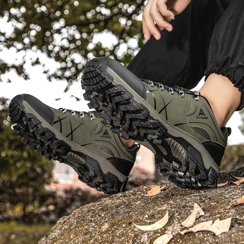 Men's Sneakers Comfortable Thick Bottom Mountaineering Anti Slip Outdoor Walking Casual Work Shoes Zapatillas De Deporte