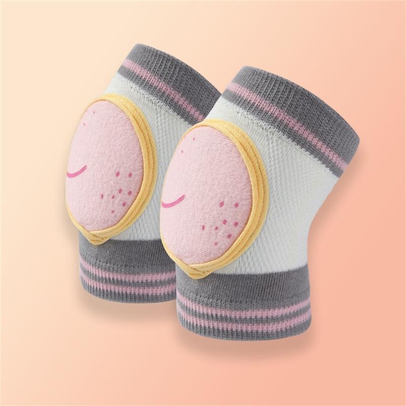1 Pair User  Friendly Baby Knee Protective Sleeves Kneepads For Indoor Play Crawling Practice And First Step Safety