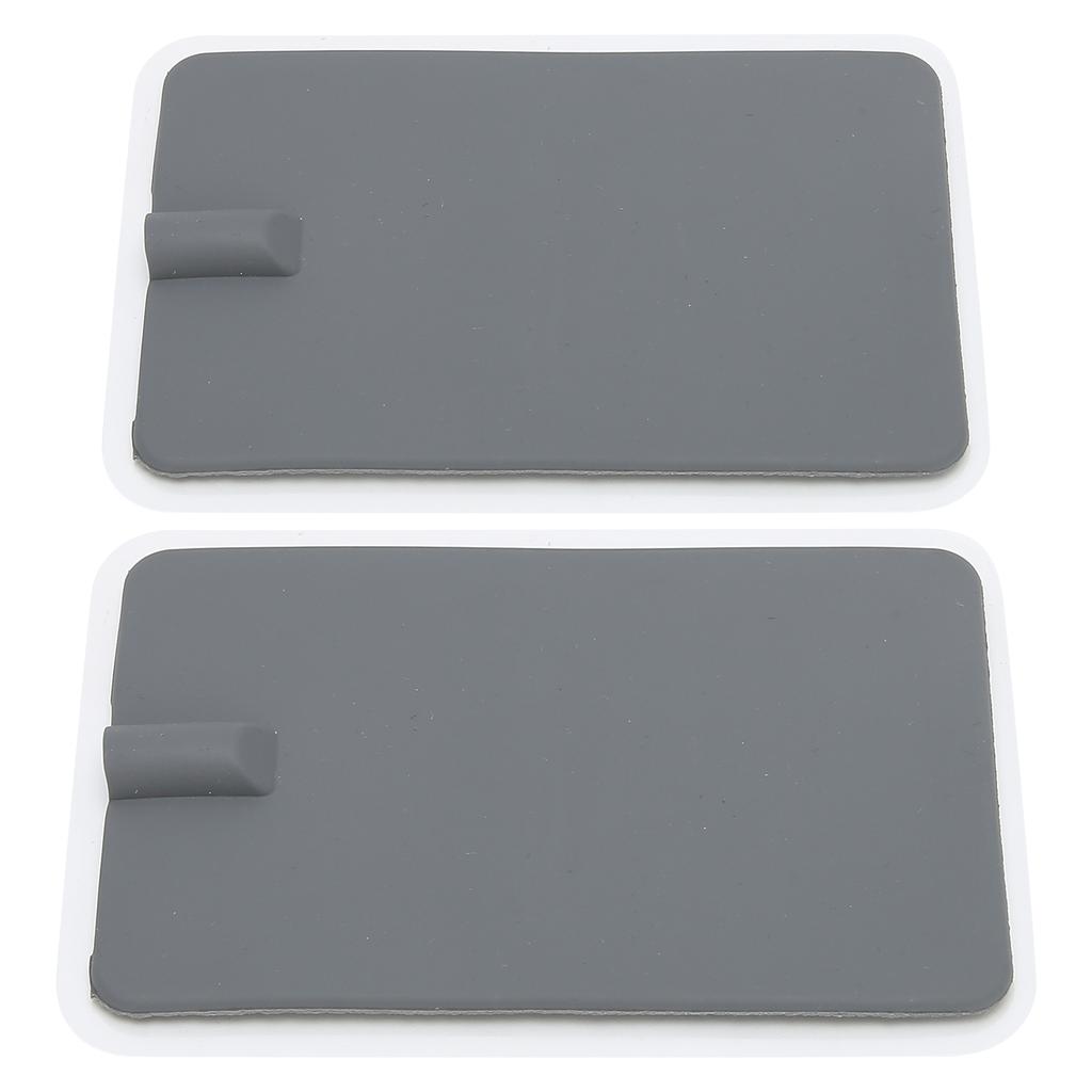 2 bucăți electrozi din silicon Plasture electrod moale pentru instrument de fizioterapie gri 7 x 11 cm