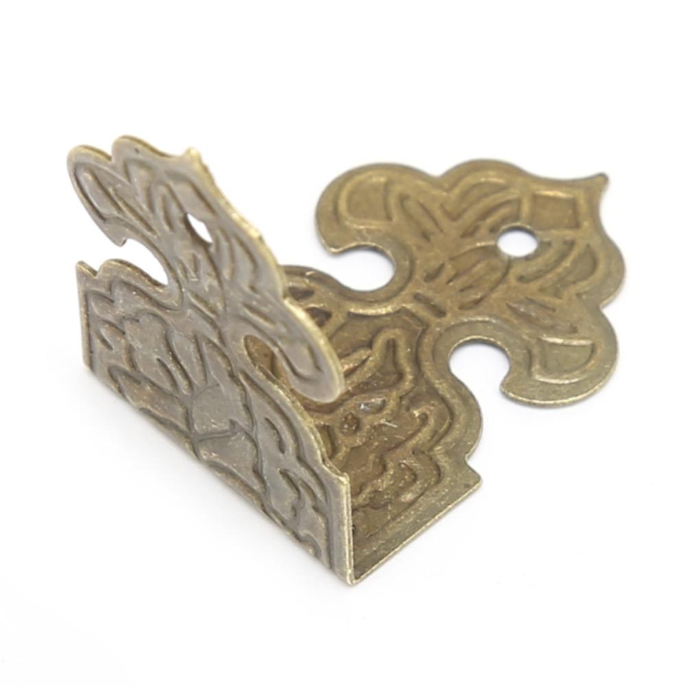 Desk Decorative Jewelry Box Corner Protector Wooden Box Feet Corner Bracket Furniture Fittings