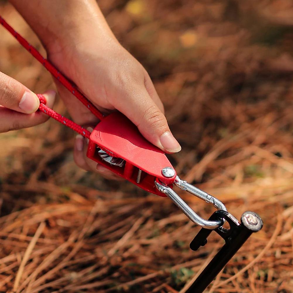 4M Kampeertent Spanband Spanner Bevestigingskatrol Verstelbare Ratel Hangers Luifel Touw Ratel Hangers Spanbanden