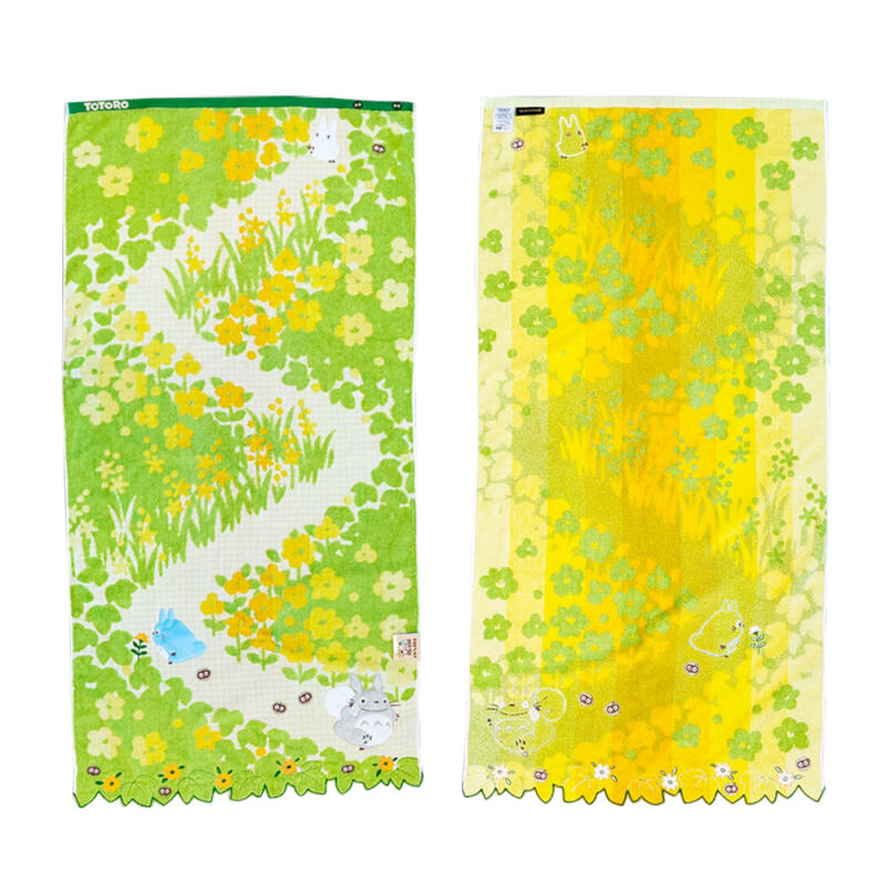 Totoro Marigold Flower Bath Towel