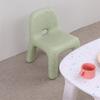 Nordic Creative Children's Chair - Simple Plastic Stool with Backrest for Kindergarten or Home Dining.