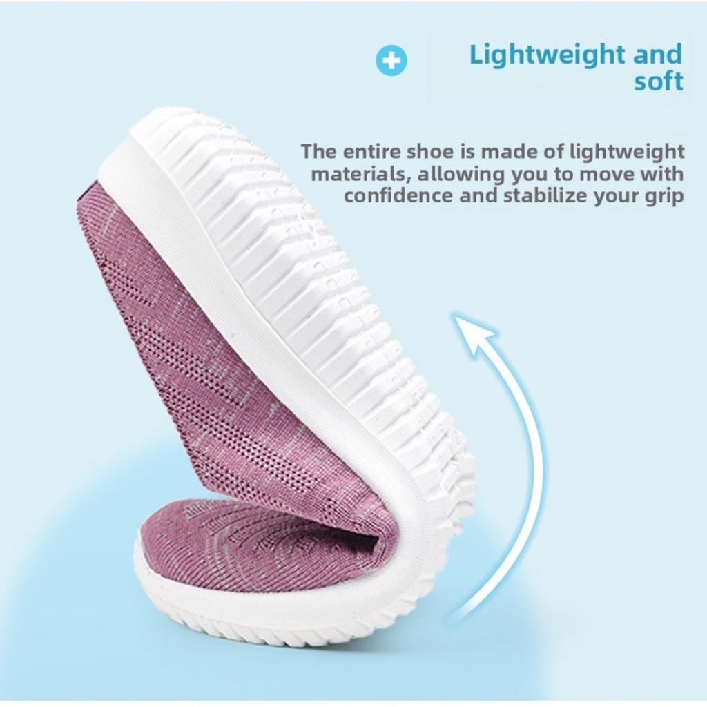 Women's Oversized Cloth Shoes, Breathable Fly Woven Shoes, Soft Soled Casual Shoes