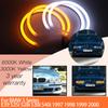 1 Set White+yellow Cotton Light Angel Eyes Halo Ring Kits for BMW 5 SERIES E39 525i 528i 530i 540i 1997 1998 1999 2000