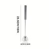 Household Stainless Steel Semi-Automatic Rotary Egg Beater, Kitchen Baking Tool, Stainless Steel Manual Press Egg Beater