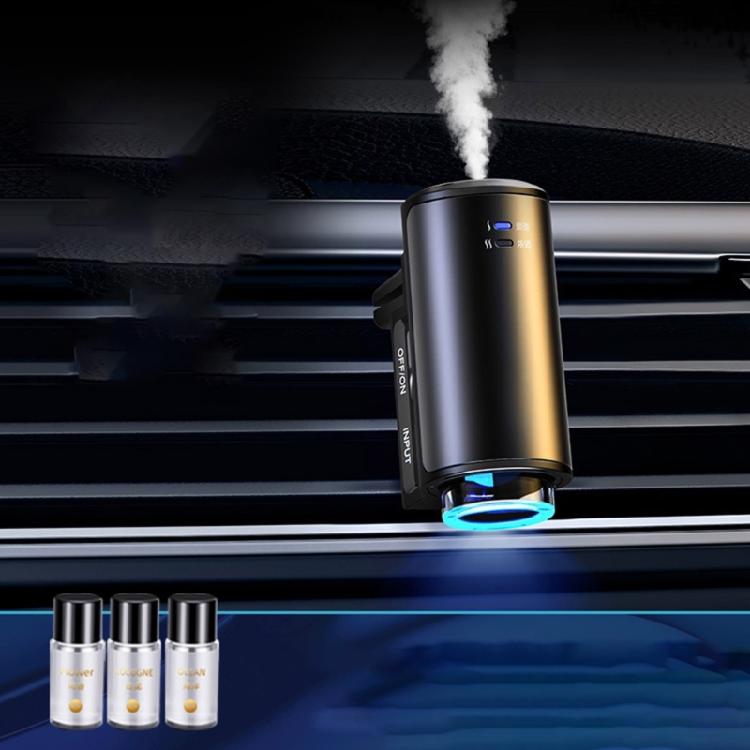 Leiser Auto-Lufterfrischer Lüftungsklemme Wiederaufladbare Batterie Elegantes Design Automatische Einstellung Auto-Luftzerstäuber