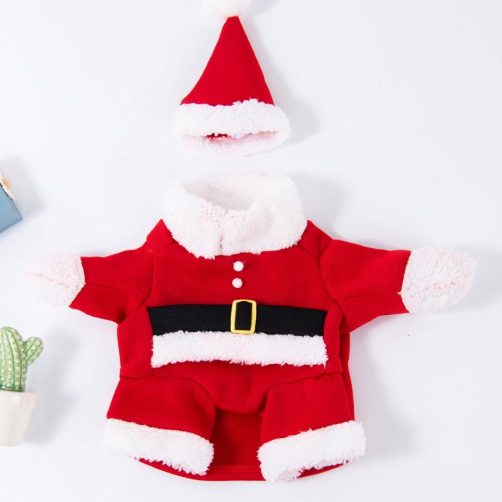 Breathable Santa Claus Dog Outfit Cute Cats Christmas Clothes Dog Winter Clothes  Spring