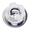 33*11.8mm Hole Overflow Cover Bathroom Basin Round Silver