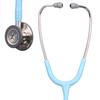 Stéthoscope 3M Littmann Classic III avec Tubulure à Finition Soie (5912C, Bleu Marine, 27 pouces) pour Confort, Flexibilité et Nettoyabilité