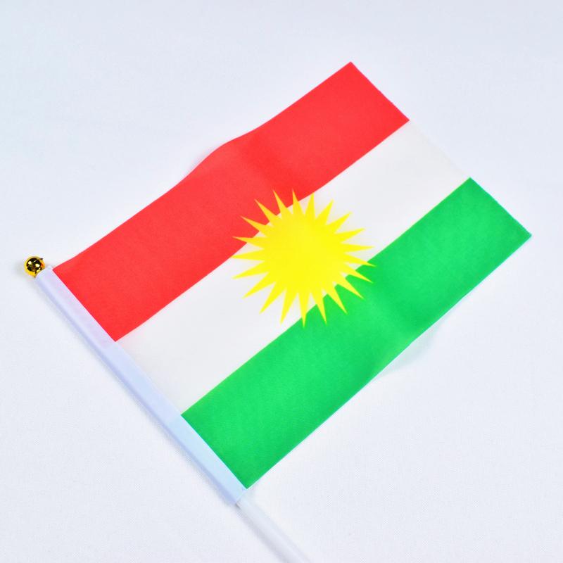 Kurd 10pieces of 14*21cm hand-waving flags