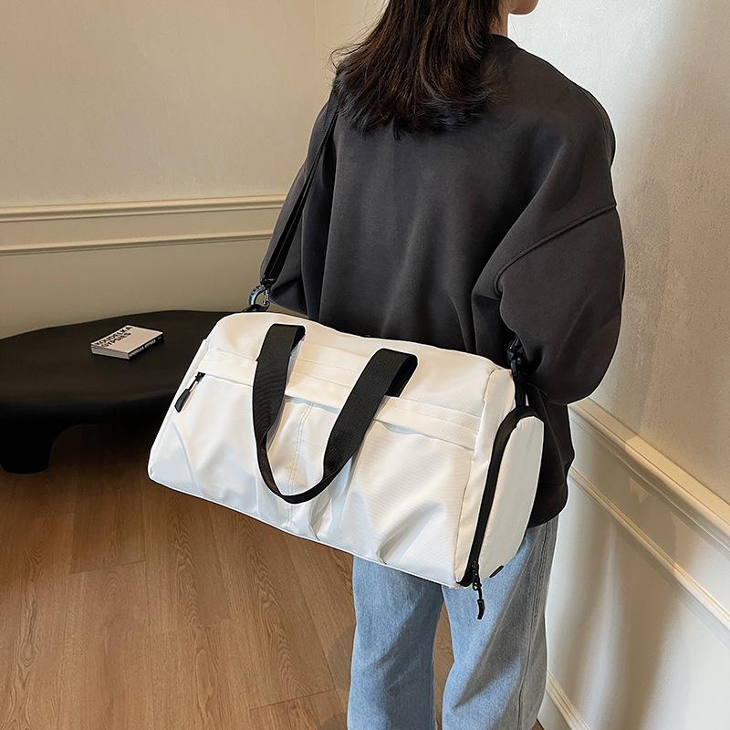 Dry Wet Separati Large Capacity Gym Duffel Bag for Women, Portable Travel Fitness Handbag & Crossbody Luggage Bag