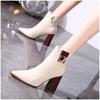 Fashion 2025 Spring Autumn High Heels Women Ankle Boots Woman Short Boots High Heel Shoes Small Plus Size 30 - 40