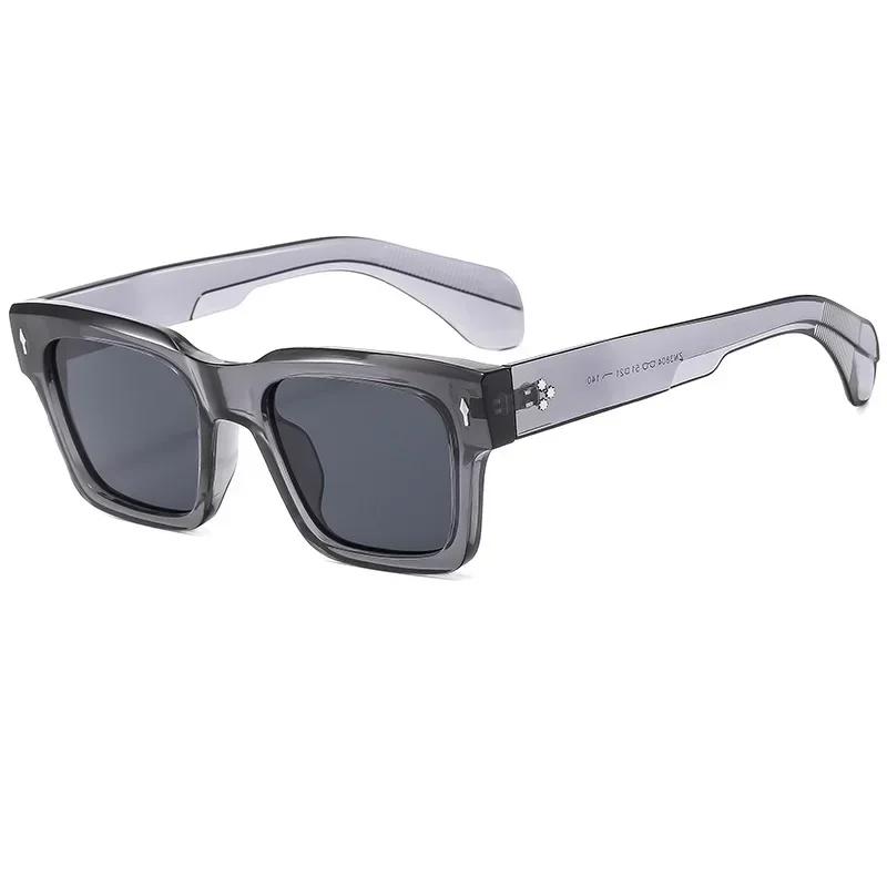 Quadratische Luxus-Sonnenbrille Damen Herren Marke Designer Mode Sonnenbrille Weiblich Männlich Lässig Punk Spiegel