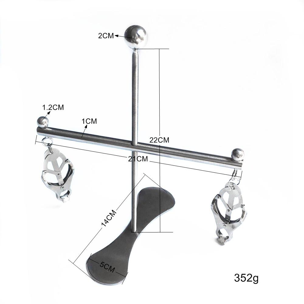 Female Adjustable Stainless Steel Nipple Clips Clamps Breast Squeeze Stretching Device Breast Extractor Bondage BDSM Sex Toy