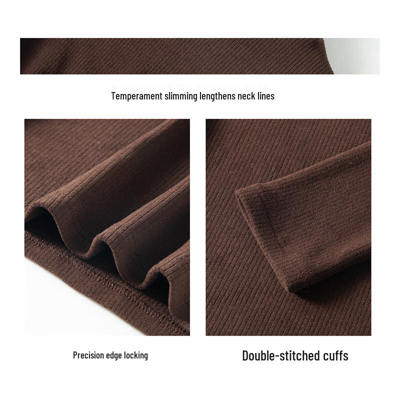 Langsha Women's Thermal Mock Neck Long Sleeve Base Layer T-Shirt