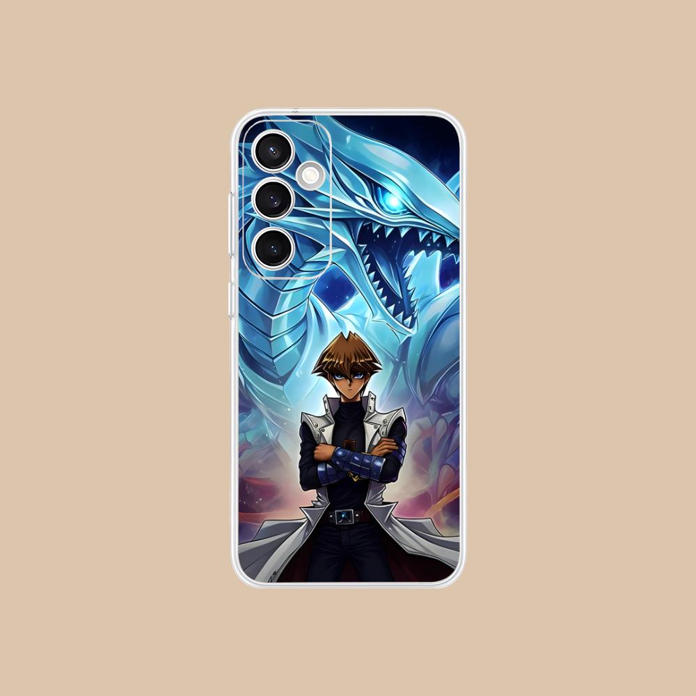 Yugioh Seto Kaiba Phone Case for Samsung Galaxy S25 S24 S23 S22 S21Plus FE Ultra Soft TPU Clear Shockproof Cover