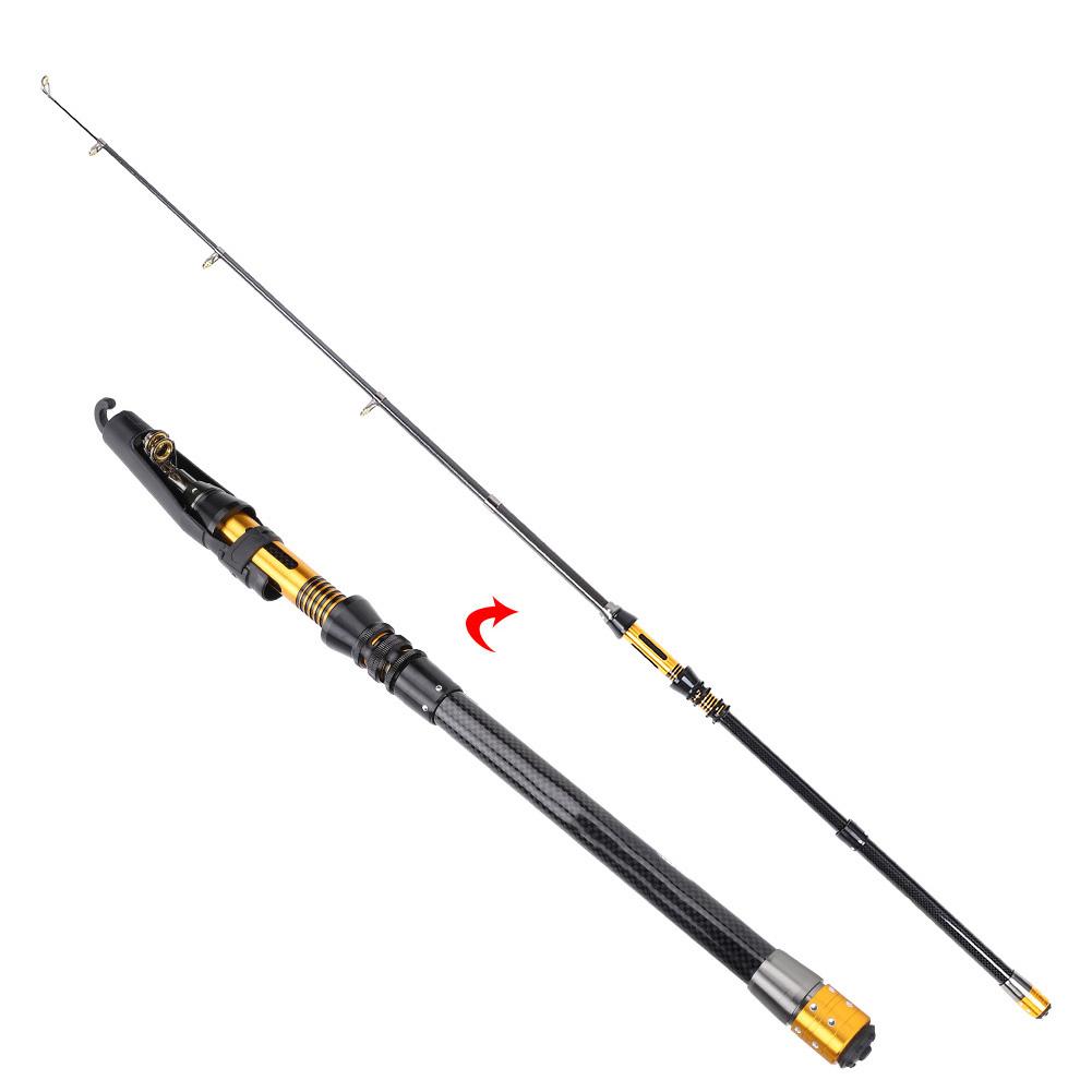 Mini Portable Ultralight Carbon Fiber Telescopic Fishing Rod Sea Fishing Rods1.8 m