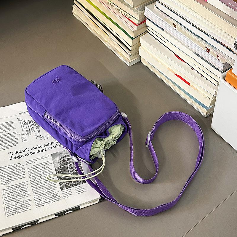 Outdoor Portable Water Cup Bag Crossbody Multifunctional Travel Waterproof Kettle Bag Water Cup Bag Large Capacity Sports Storage Bag фиолетовый