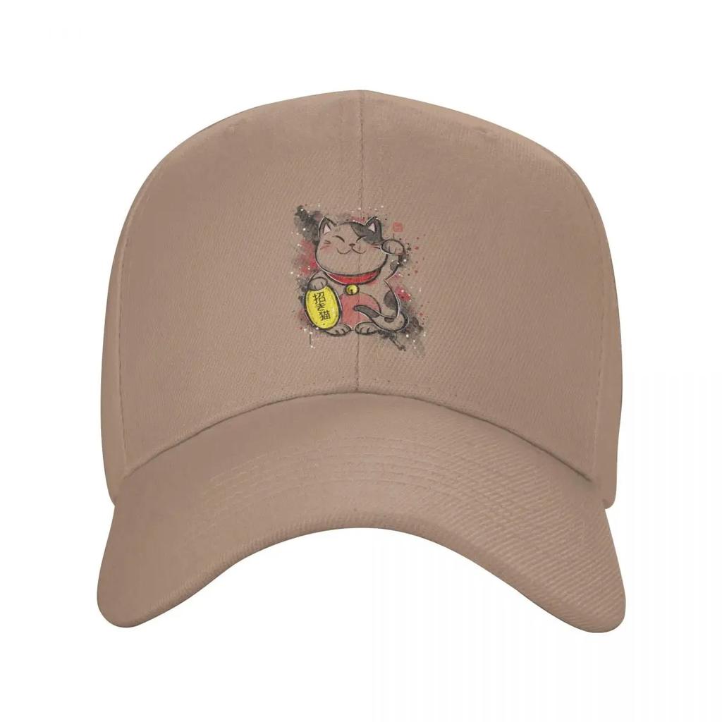 Custom Kawaii Unisexeki Neko Baseball Cap Women Unisex Breathable Lucky Cat Dad Hat Sports Snapback Caps