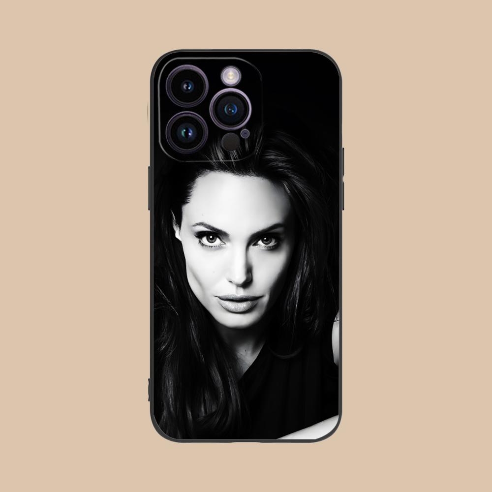 Angel Jolie Mobile Cell Phone Case for iPhone 17 16 15 14 13 12 11 X XR XS 8 7 Air Pro Max Plus Mini Colorful Cover Cover Luxury