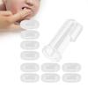 10pcs Baby Finger Toothbrush Infant Silicone Soft Finger Toothbrushes for NewbornTransparent Shell
