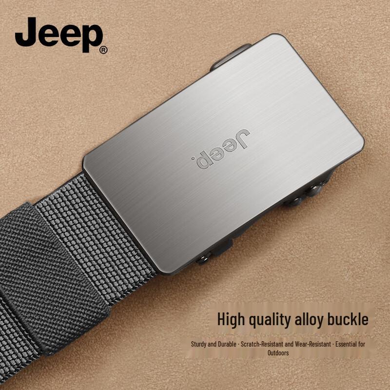 JEEP Men's Elastic Tactical Belt with Automatic Buckle
