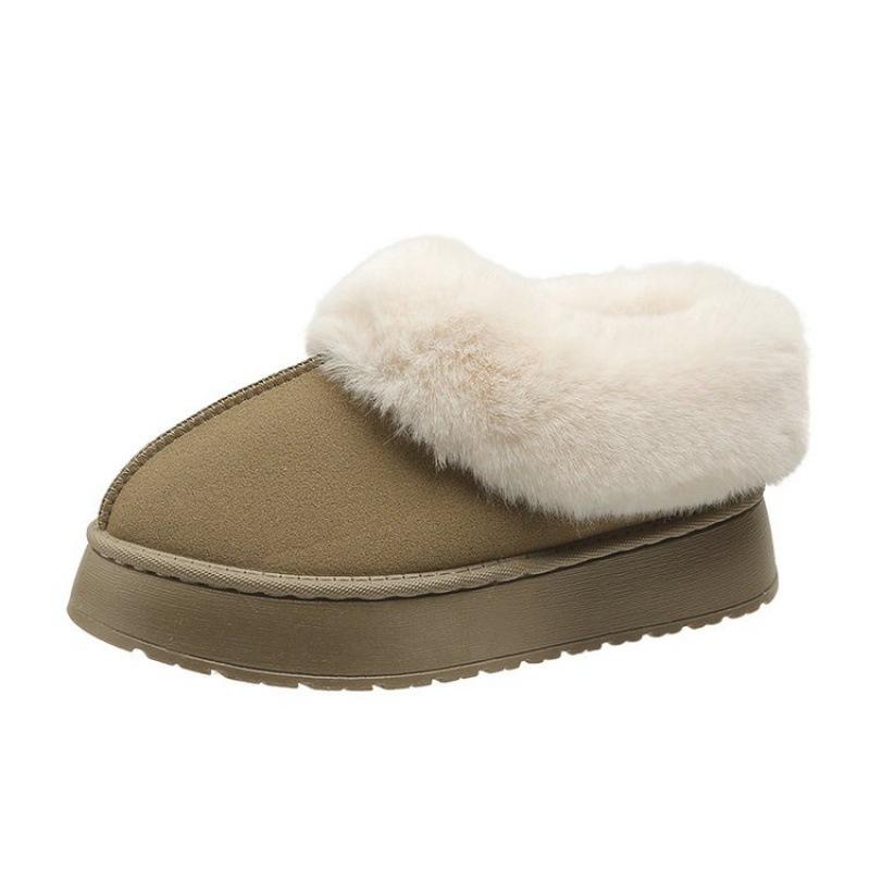 Mao Mao Snow Boots New Thick-soled Short Tube Thickened Lazy Cotton Shoes In Autumn and Winter