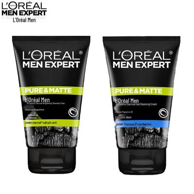 L'Oréal Detergente Viso Controllo Grasso Uomo Confezione Doppia