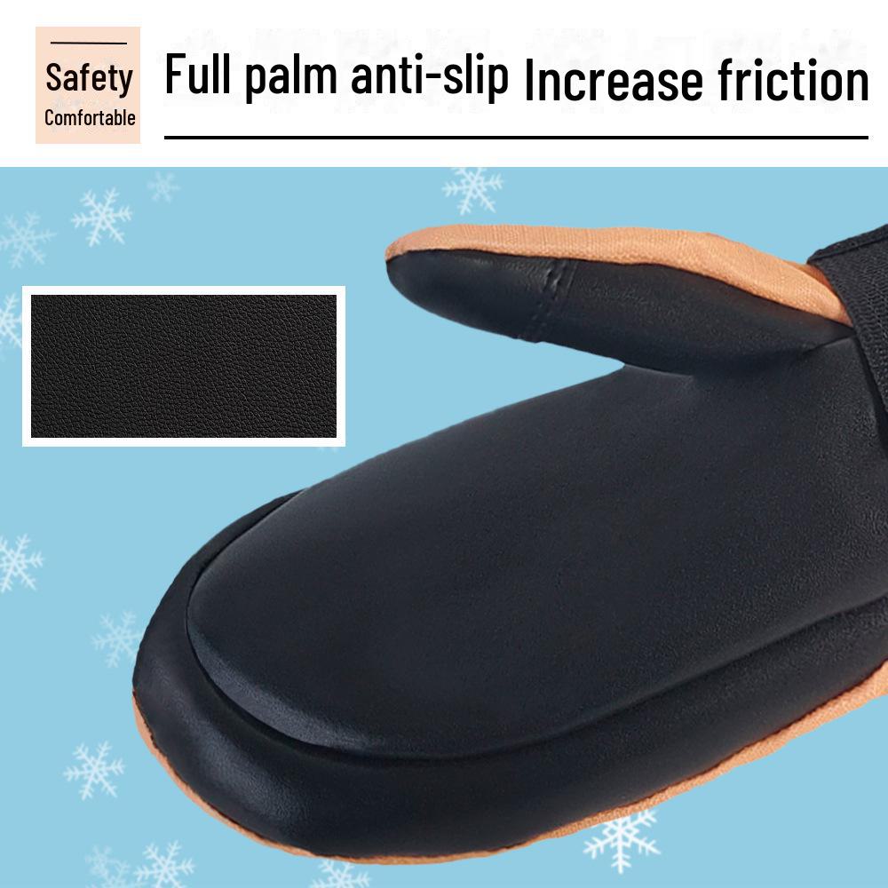 Kids' Windproof Waterproof Ski Gloves - Warm, Safe, Comfortable, and Lightweight for Cold Outdoor Sports