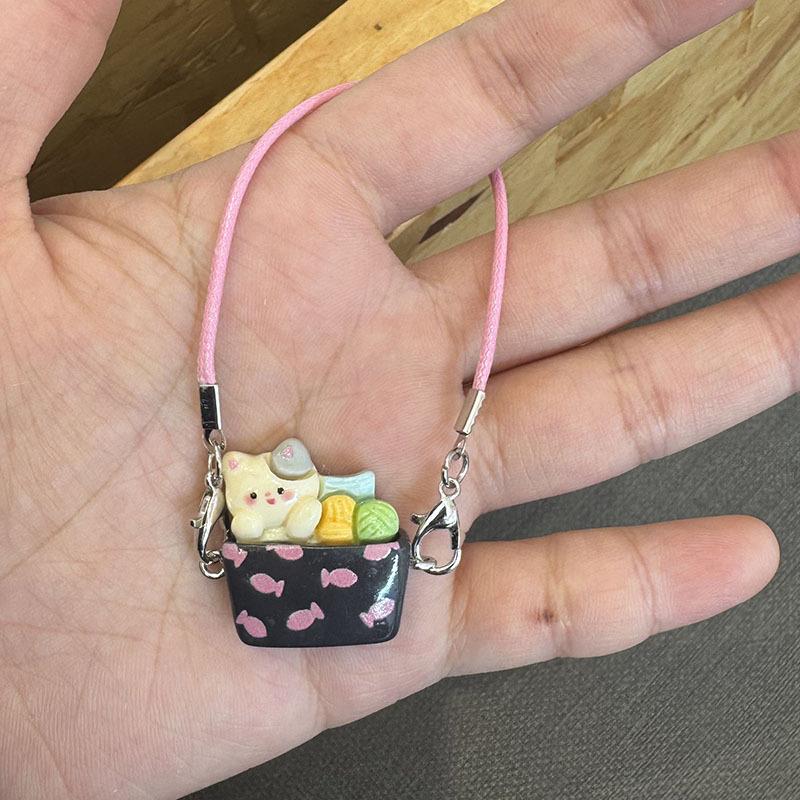 Doll 15-17cm Mini DIY Pet Carrying Bag Dress Up Plush Toy Accessories Dollhouse Hanging Neck Accessories Dollhouse Pendan