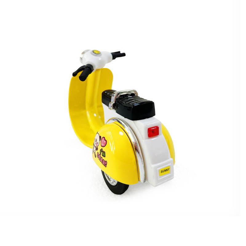Simulation Inertia Forward ABS Cute Motocycle Toys Multi-colour Cartoon Gliding Motocycle Children Pull Back Car Toy